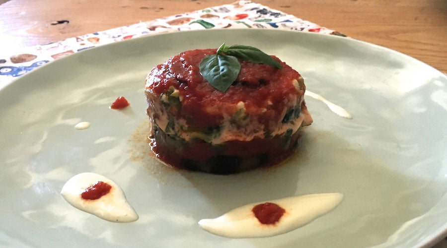 Lasaña fresca de verduras